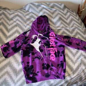 Ghost Face Purple Wash Hoodie